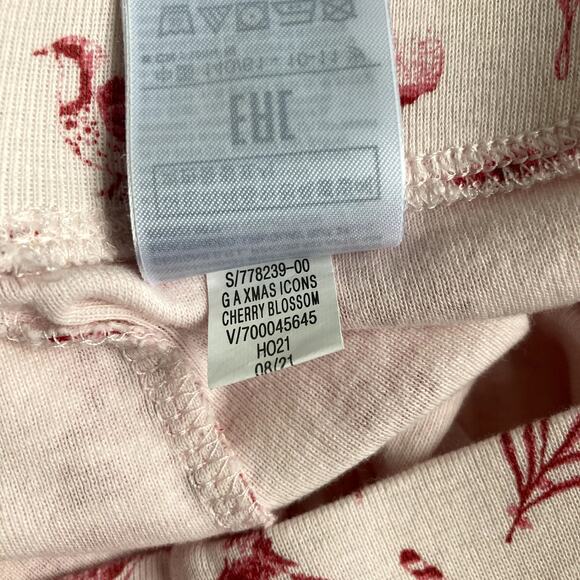 Gap Kids Christmas Icons Printed Pajama Set - Pink Red - 10 - Picture 7 of 10